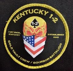 Kentucky 1-2 Gold Vault Crew/Bourbon Battalion Patch